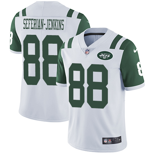 Nike Jets #88 Austin Seferian-Jenkins White Men's Stitched NFL Vapor Untouchable Limited Jersey